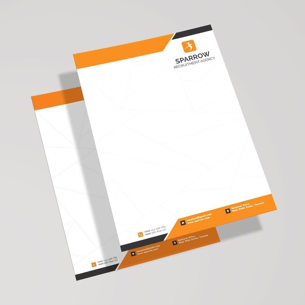 Corporate letterhead design