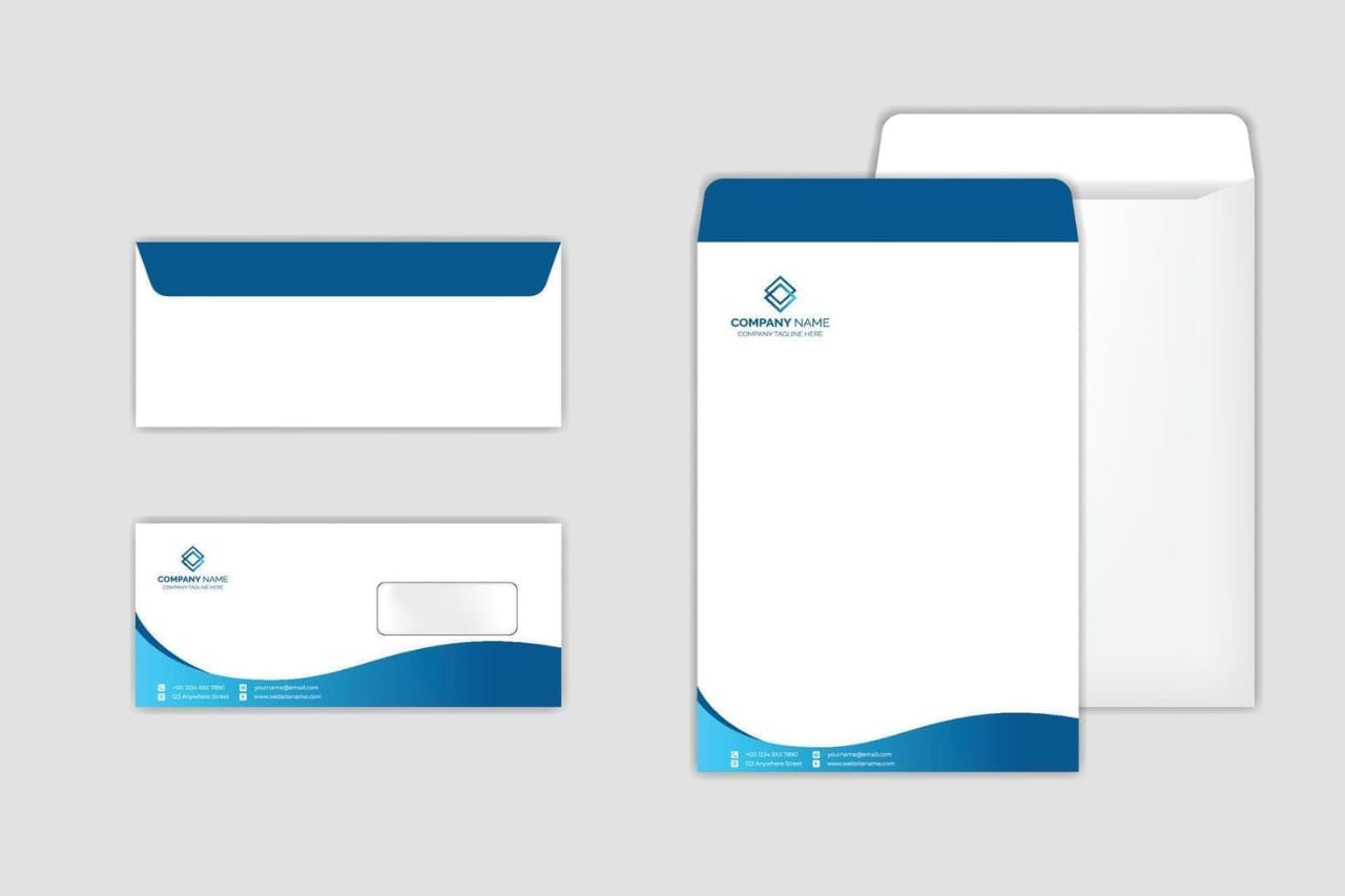 Printed envelope A4 and DL size