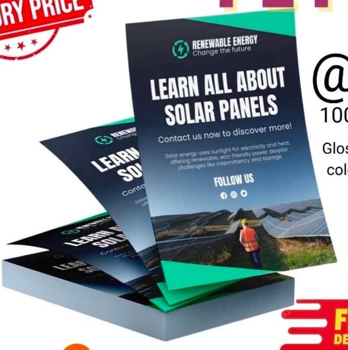 Promotional flyer design